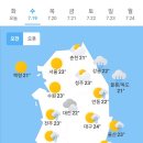 ＜오늘의 날씨 🌞☔️☃️＞ 2023년 7월 19일 수요일 이미지