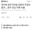 폭우에 광주지하철 공항역 무정차통과…광주·전남 피해 속출 이미지