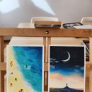 계절 담은 오일파스텔 이미지