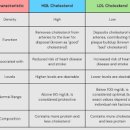 HDL LDL 콜레스테롤 수치 및 관리저밀도고밀도 이미지