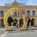 세비야의 스페인 광장과 누에보 다리... 이미지