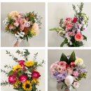 영남화훼농협 | 플라워생화세트 - 하젤 장미, 5번가 장미, 알스트로메리아, 거베라, 퐁퐁국화 (영남화훼농협 중매인1호)
