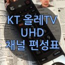 KT 올레TV UHD 채널 편성표 - 올레TV라이브, 스카이라이프