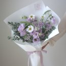 연보라(주) | 광주리시안셔스꽃다발 연보라꽃다발 쌍촌동꽃집 온로즈