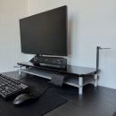 오피스알파 | 1평 알파룸 다크우드톤 서재 만들기 | 오프레임 라르고 모션데스크 내돈내산 후기