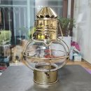 SHERWOOD WEDGE BRASS NAUTICAL SHIP OIL LAMP 이미지