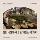 스타벅스 인근(미각방향) | 광장시장 먹거리 투어 : 스타벅스, 육회맛집, 꽈배기 핫플, 주차장 꿀팁, 청계천 정보