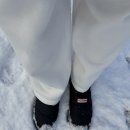 2265 | 헌터 인앤아웃 푸퍼 니트 커프 부츠 방한화/패딩부츠 실사용 후기 (WFS2265RENBLK)