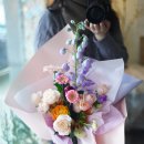 삼성장미 | 양재 삼성 도곡 꽃배달 랩 어프리시티 | 해외 꽃주문, 연핑크 장미 연보라 우아한 칠순 꽃다발