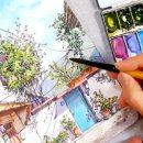 일상을 드로잉하는 어반스케치 이미지