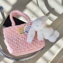 코바늘 손뜨개 | 코바늘 손뜨개 가방 핸드폰 미니백 키링 뜨게 니트백
