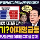 한덕수 꼼수 이재명 지지율 대박 이미지