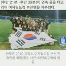 감수성이 예민한 한국 여자축구 선수(2019여자월드컵 만세) 이미지