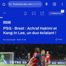 [풋메르카토] PSG - 브레스트 : 하키미와 이강인, 눈부신 듀오 이미지