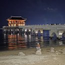 포항 영일대 해수욕장 저녁 풍경 - 밤 배 이미지