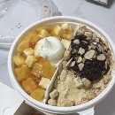 설빙강릉 | 🍧강릉 설빙 배달 후기✨ 팥인절미 vs 망고 고민하다가 반반설빙으로 찐-해결!