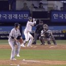 이유찬 조수행 연속으로 도루 저지하는 포백호.gif 이미지