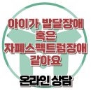 [온라인상담: 아이가 발달장애 혹은 자폐스펙트럼장애 같아요] 한국아동청소년심리상담센터 이미지