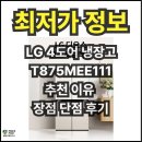 T-4 | T875MEE111 39%할인 엘지냉장고4도어 추천 이유 장점 단점 후기