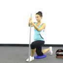 Assist - Dorsiflexion from Half Kneeling with Dowel 이미지