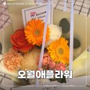 6649 | 대전 둔산동 꽃집 오월애플라워 색감 예쁜 꽃다발 후기