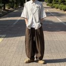 무신사 그레이블러밧 페페 스트라이프 반팔 셔츠 코디