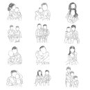 Set_Mega_Bundle_Line_Art_People_Family 이미지