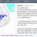 호남, 충청도, 경북 호우주의보 이미지