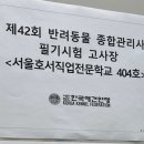 챔피온애견 | 42회 한국애견연맹 반려동물 종합관리사 자격시험 후기②(시험문제정리, 주차팁)