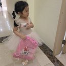 유아발레A | 유아 발레복 세트 여아 발레복 PEPI(페피)발레복 6세 미디움 사이즈 착용샷