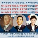 식순, 제75차 태극기대한애국혁명, 제73주년 광복절, 제70주년 건국절 기념 축하(상단공지) 이미지