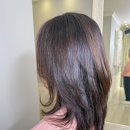 영풍리젠시 | 40대 자연스러운 레이어드컷과 맑고 투명한 로즈브라운 비건염색/해운대중동미용실