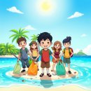 바다와섬 이미지