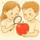 지혜의숲사고력교육학원 | 지혜의숲 관찰력, 사고력 교육 - "사과를 통해 드러나는 상대적 시선"