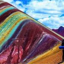 ﻿페루 쿠스코 무지개 산(Rainbow Mountains in Peru) 이미지