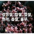 검정쌀, 찹쌀, 멥쌀, 현미, 좁쌀, 율무 이미지