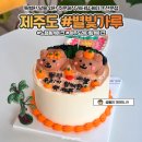 [제주도 노형동 케이크] 별빛가루 | 레터링케이크 주문제작케이크 후기