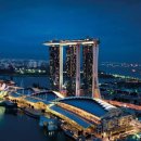 싱가포르 독특한 호텔 "마리나베이샌즈" 이미지
