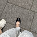 쿠에른 발레리나 14 발렌시아 블랙 유광 후기 (사이즈, 착용컷, 양가죽 신상 비교)