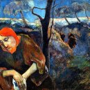 【 폴 고갱(Paul Gauguin, 1848~1903)】 "올리브 정원의 그리스도, 감람산, 겟세마네 동산의 그리스도" 이미지