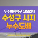 대구수성구시지동누수도배 누수피해복구 시공 후기