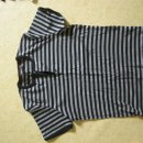 MEXX/black stripe shirts with grey backgrouds/M 이미지