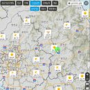 2024년 8월 12일 아침날씨(미공군기지 근처지역이 제일높다) 이미지