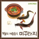 도경수산 | 9월 제철음식 - 가을에 사랑받는 물고기 미꾸라지 영양소/효능/지역별 조리법