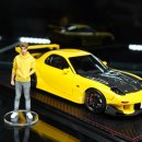 1/18 이그니션 모델 이니셜 D Mazda RX-7(FD3S) 노란색, Toyota AE86 흰색 판매합니다. 이미지