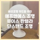 에프앤에스 | 에프앤에스 조명 루이스 판텔라 단스탠드 조명 : 버섯조명 침대 무드등 LED 램프, 이쁜 조명 추천