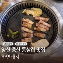 초벌삼겹살 | 양산 증산 짚불초벌 통삼겹살 하면돼지 방문 후기