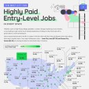 지도: 급여 기준으로 신입사원 채용에 가장 적합한 미국 도시는 어디입니까? 이미지