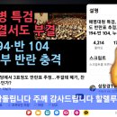 채상병 특검 재표결서도 부결; 폐기 찬 194-반 104 국힘 일부 반란 충격 이미지