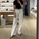 🛍️ 봄 여름 미니멀 데일리룩 화이트진 데님 마시모두띠 스트레이트핏 팬츠 하나면 끝